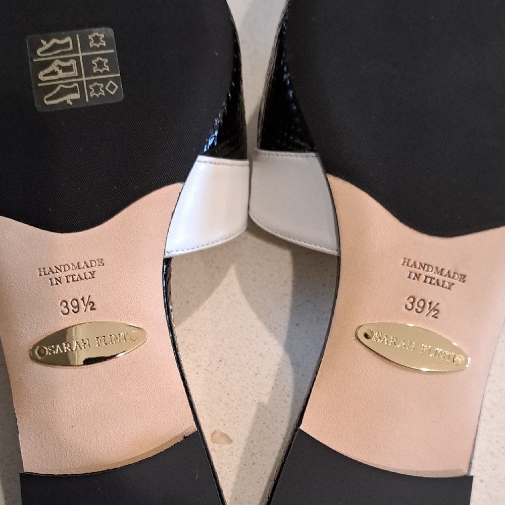 NIB Sarah Flint Kim Leather Mules - Picture 8 of 10